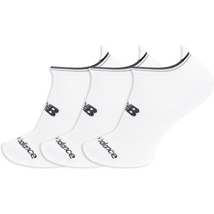 New Balance Unisex Adult Performance No Show Tab Running Socks 3 Pairs(White)